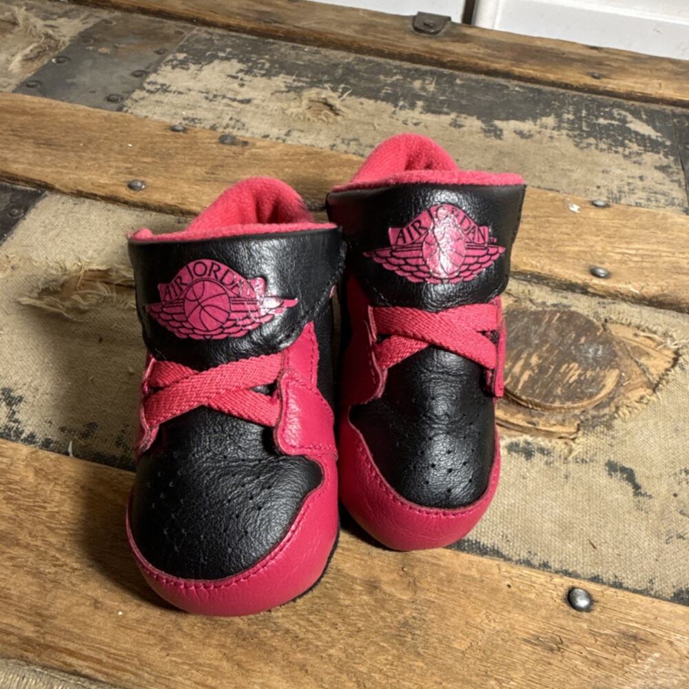 Jordan Air Jordan Baby Sneakers Black Pink 3C Synthetic Hook & Loop